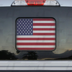 American Flag Standard Rear Window Printed Accent Decal For Ford F150/F250 (2015-2024)