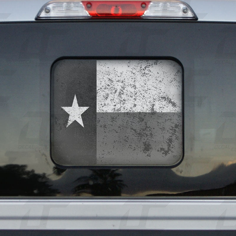 Texas State Flag Rear Window Printed Accent Decal For Ford F150/F250 (2015-2023)