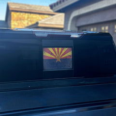 Arizona State Flag Rear Window Printed Accent Decal For Silverado/Sierra (2019-2024)