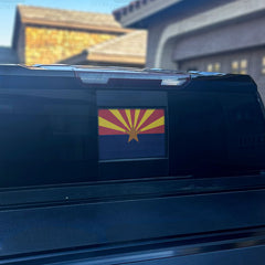 Arizona State Flag Rear Window Printed Accent Decal For Silverado/Sierra (2019-2024)