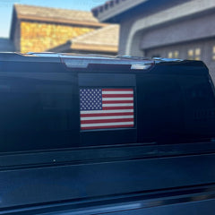 American Flag Standard Rear Window Printed Accent Decal For Silverado/Sierra (2019-2024)