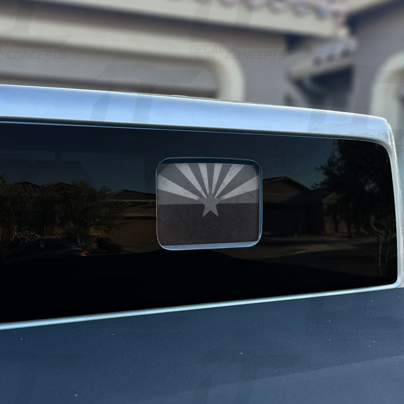 Arizona State Flag Rear Window Printed Accent Decal For Jeep Gladiator (2020-2024)