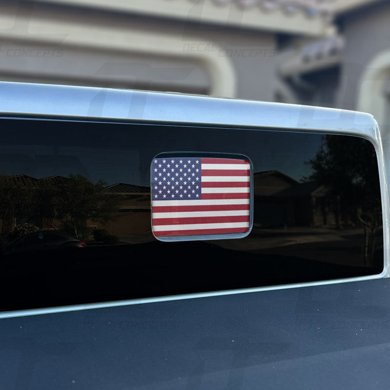 American Flag Standard Rear Window Printed Accent Decal For Jeep Gladiator (2020-2024)