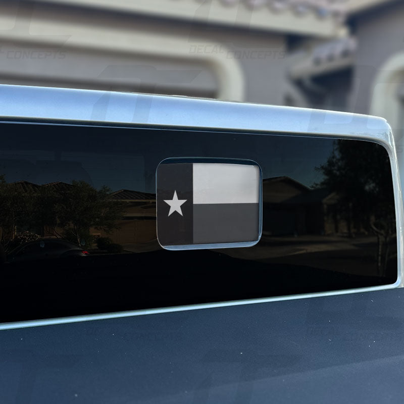 Texas State Flag Rear Window Printed Accent Decal For Jeep Gladiator (2020-2024)