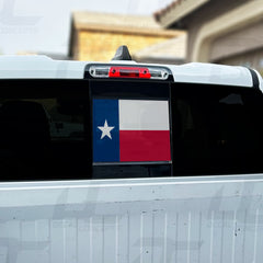 Texas State Flag Rear Window Printed Accent Decal For Dodge Ram (2019-2024)