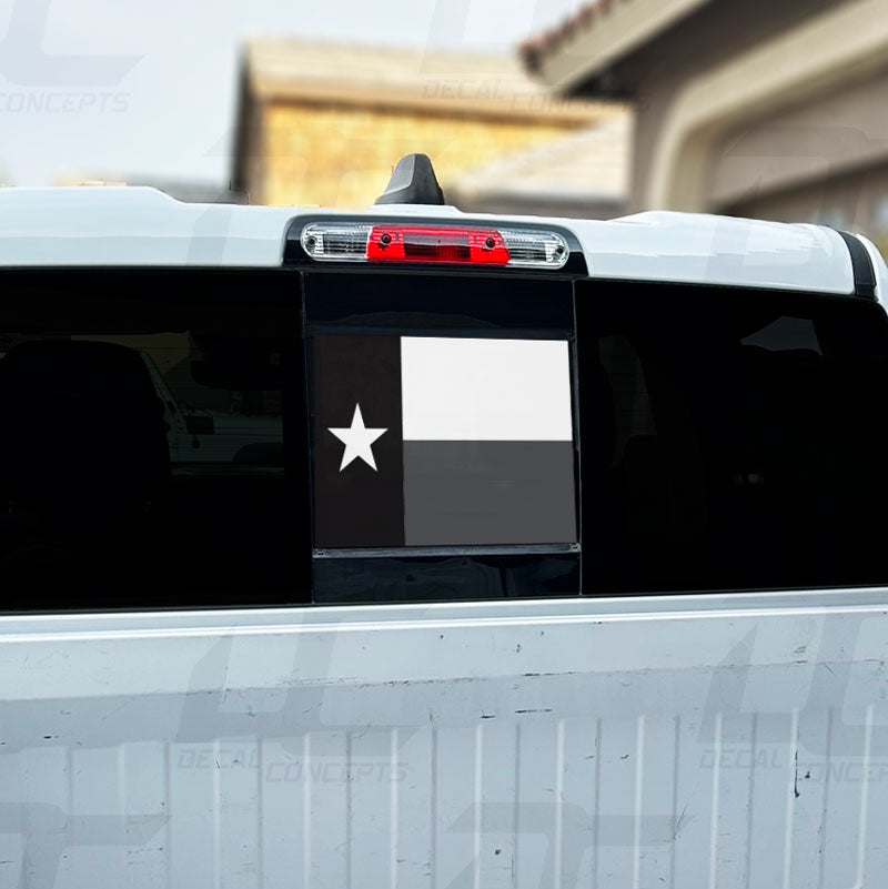 Texas State Flag Rear Window Printed Accent Decal For Dodge Ram (2019-2024)