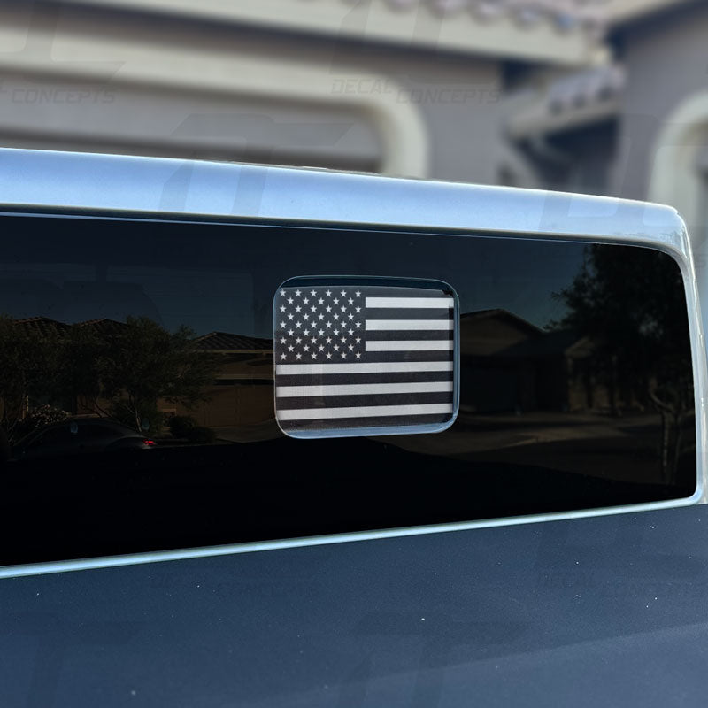 American Flag Standard Rear Window Printed Accent Decal For Jeep Gladiator (2020-2024)
